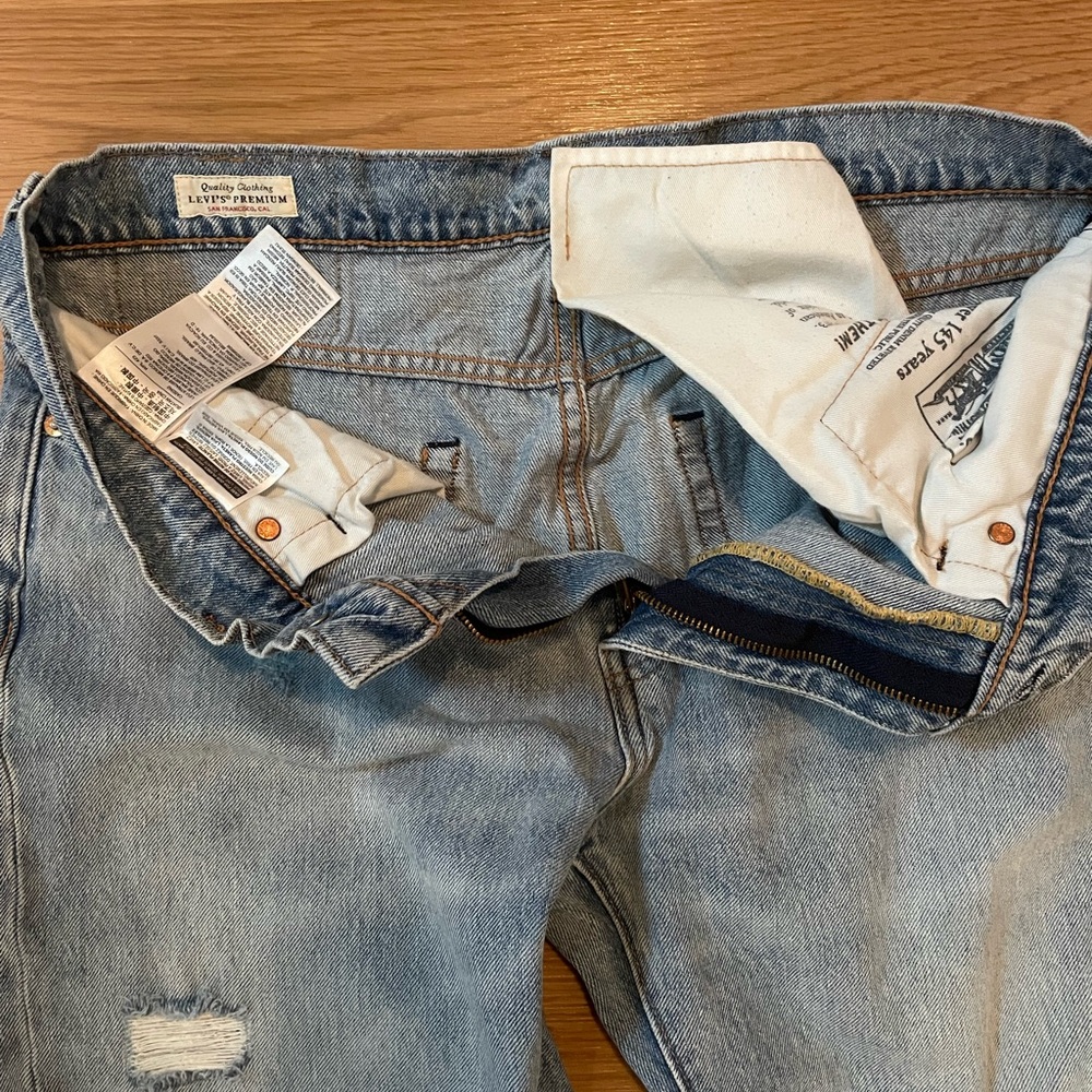 LEVI’S HI-BALL skinny premium Jeans  Light Wash Distressed men’s  34